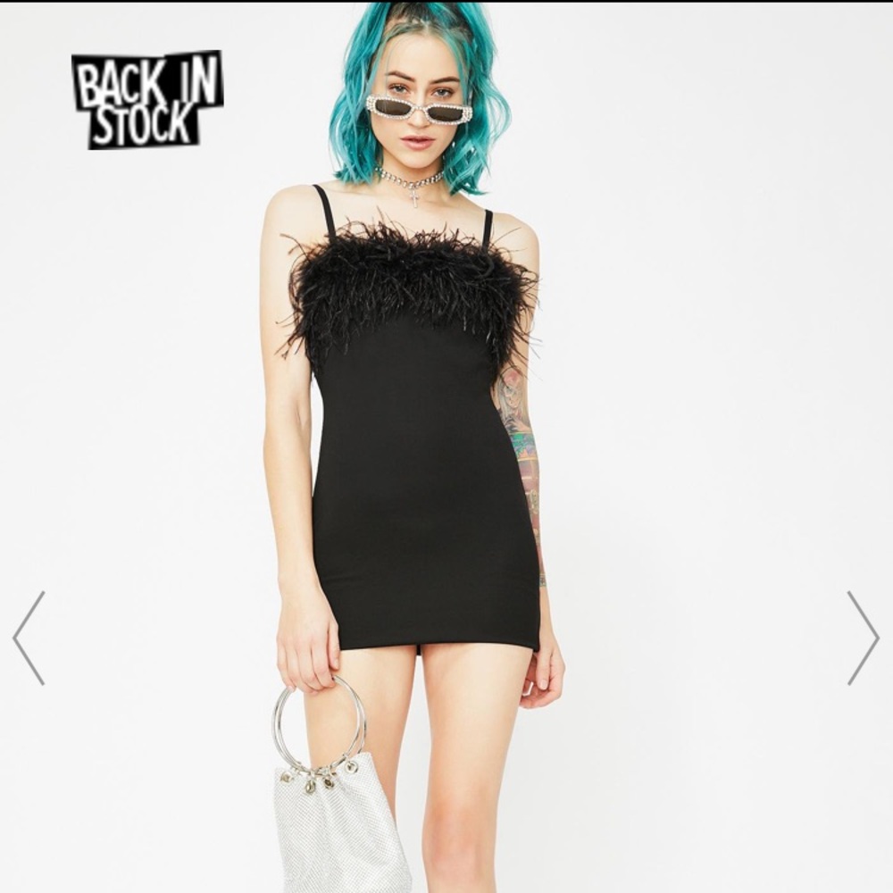 WICKED INVITATION ONLY MARABOU DRESS